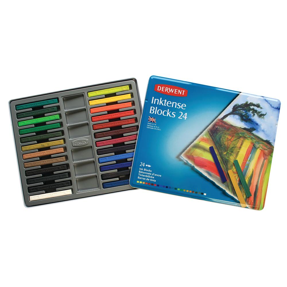 Inktense Block Sets, 24-Color Tin Set - 5028252301992
