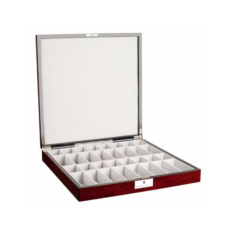 Dal Rossi Italy Gold & Silver Chess Set on a 20" Mahogany Finish Board with Compartments