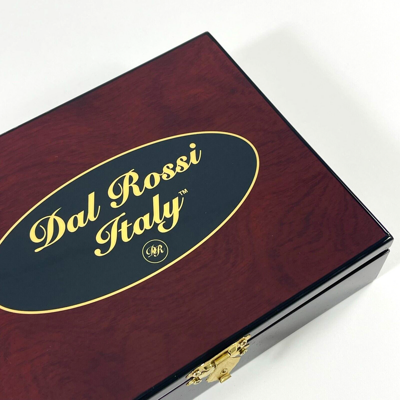 Dal Rossi Wooden Card Box with 2 Decks of Playing Cards