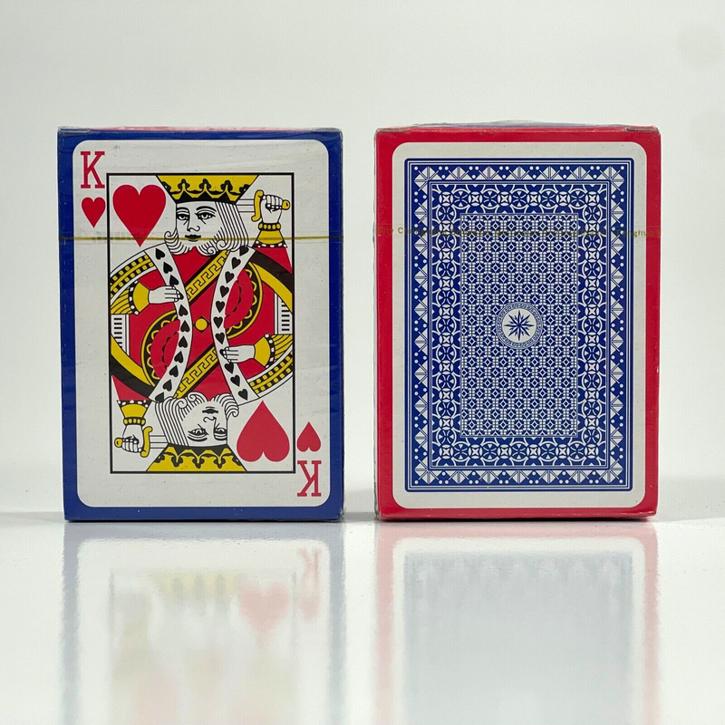 Dal Rossi Wooden Card Box with 2 Decks of Playing Cards