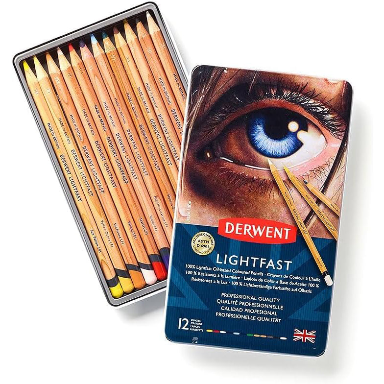 Derwent Artists 100% Lightfast Pencils Tin Set