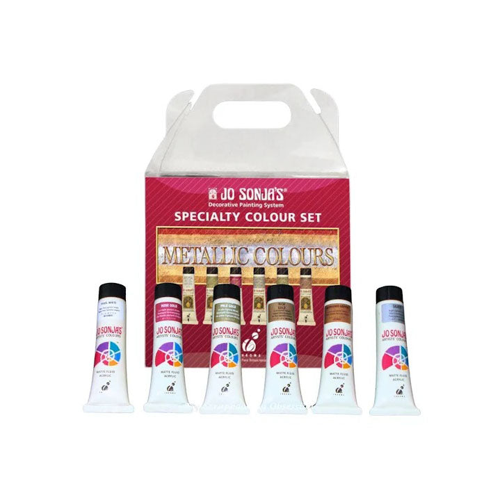 Jo Sonja's Metallic Paint Set 6 x 20ml