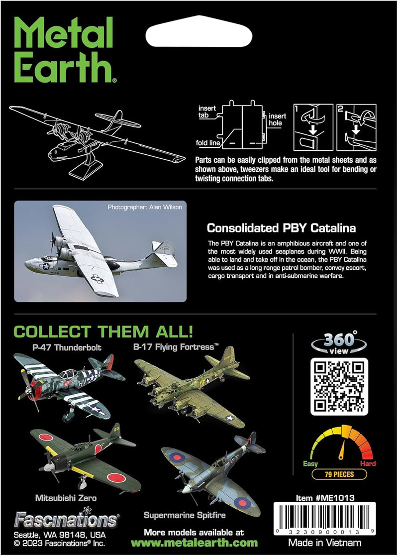 Metal Earth - Consolidated PBY Catalina 1:94 Scale WWII Sea Plane