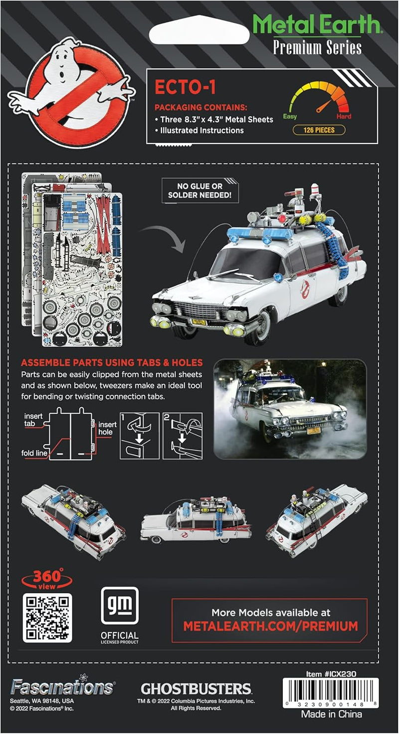 Metal Earth ICONX Premium Series - Ghostbusters ECTO-1