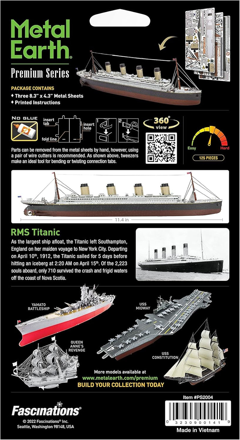 Metal Earth ICONX Premium Series - RMS Titanic Ship 1:928 Scale