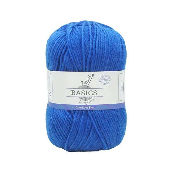 Malli Knitting Super Blend 100g Acrylic Yarn - Cornflour Blue