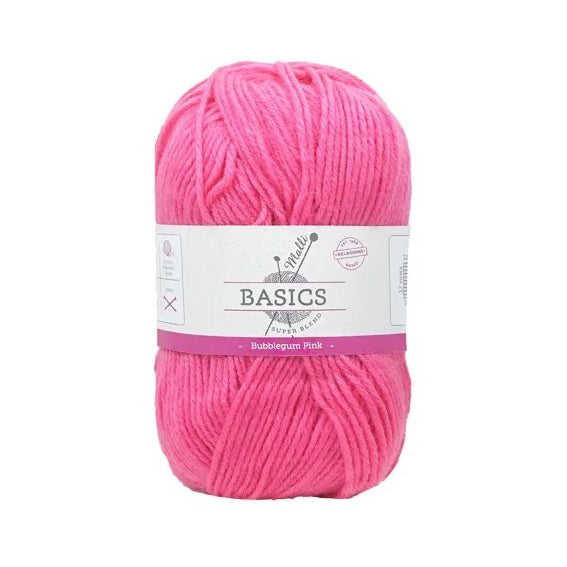 Malli Knitting Super Blend 100g Acrylic Yarn - Bubblegum Pink