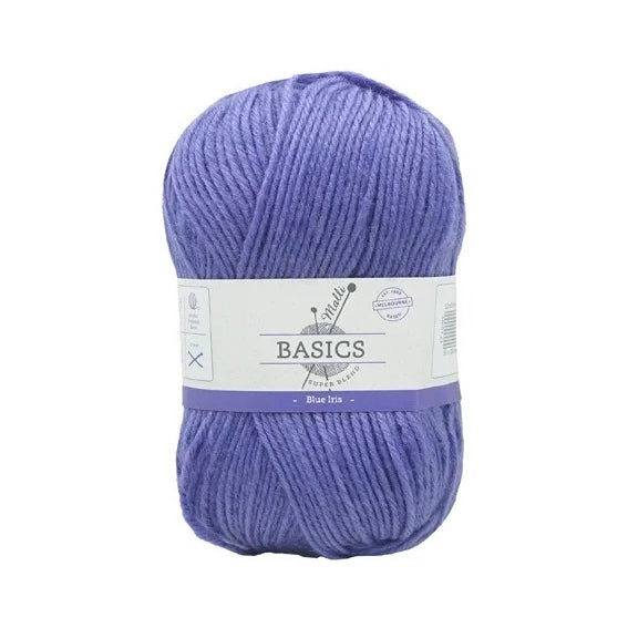 Malli Knitting Super Blend 100g Acrylic Yarn - Blue Iris