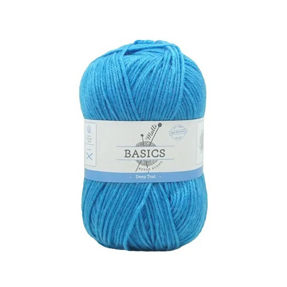 Malli Knitting Super Blend 100g Acrylic Yarn - Deep Teal