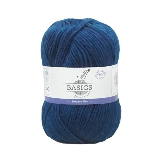 Malli Knitting Super Blend 100g Acrylic Yarn - Monaco Blue