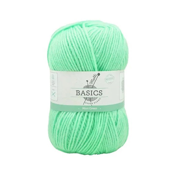 Malli Knitting Super Blend 100g Acrylic Yarn - Mint Green