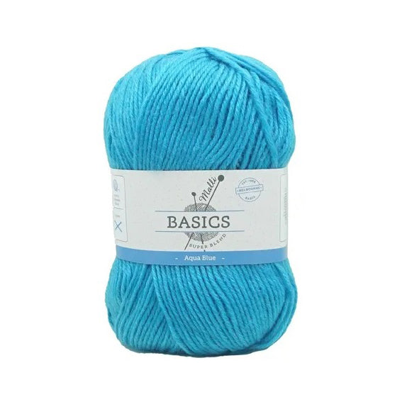 Malli Knitting Super Blend 100g Acrylic Yarn - Aqua Blue