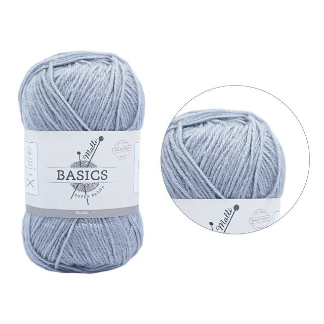 Malli Knitting Super Blend 100g Acrylic Yarn - Koala