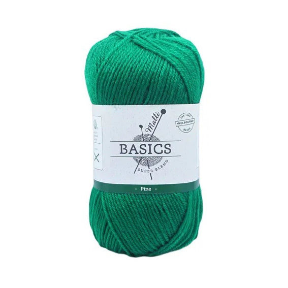 Malli Knitting Super Blend 100g Acrylic Yarn - Pine