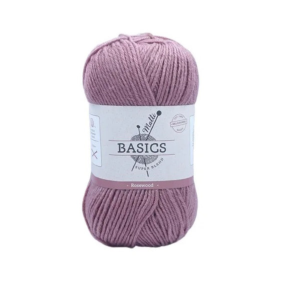 Malli Knitting Super Blend 100g Acrylic Yarn - Rosewood