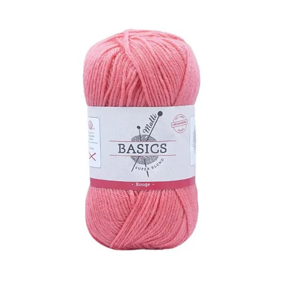 Malli Knitting Super Blend 100g Acrylic Yarn - Rouge