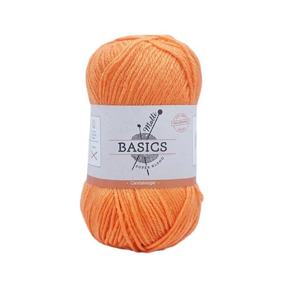 Malli Knitting Super Blend 100g Acrylic Yarn - Cantaloupe