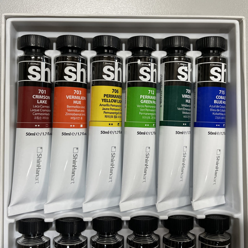 Shinhan Art Professional Oil Paint Set 12 colours x 50ml