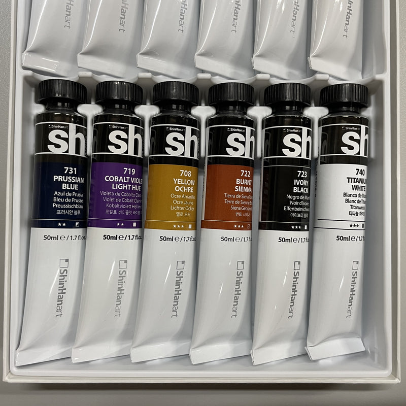 Shinhan Art Professional Oil Paint Set 12 colours x 50ml