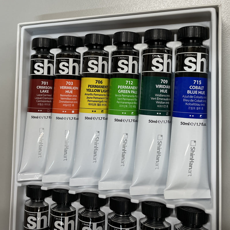 Shinhan Art Professional Oil Paint Set 12 colours x 50ml