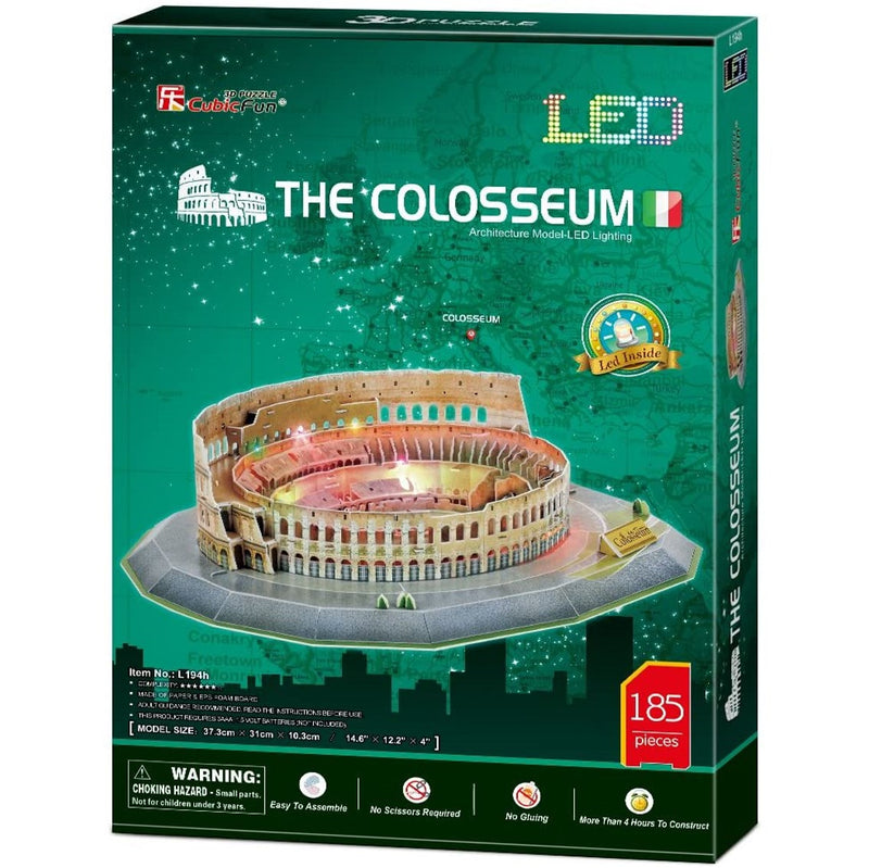 Cubic Fun Colosseum Led Series 3D Puzzle Model Building Kit