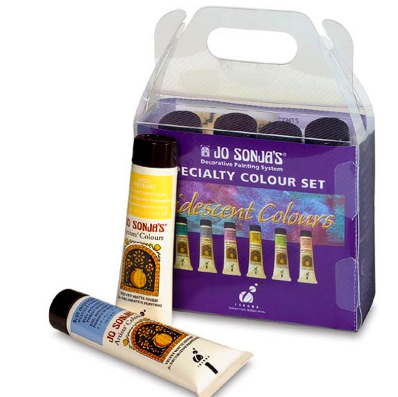 Jo Sonja's Jo Sonja's Iridescent Colours 6 x 60ml Artists Acrylic Paint Tubes Set